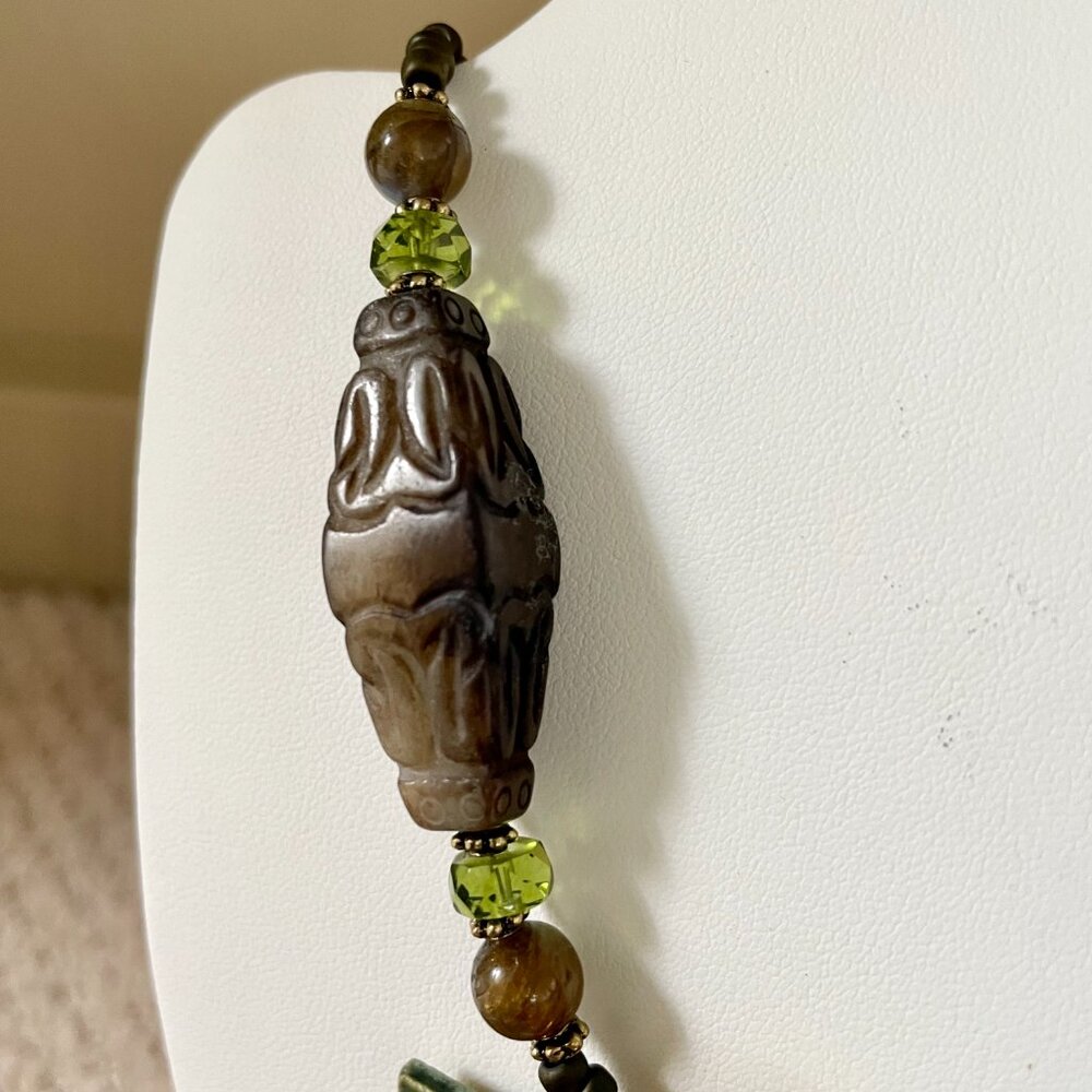 Wearable Art! Handmade Original Carol Kent Necklace and Earrings Set - Picture 15 of 15